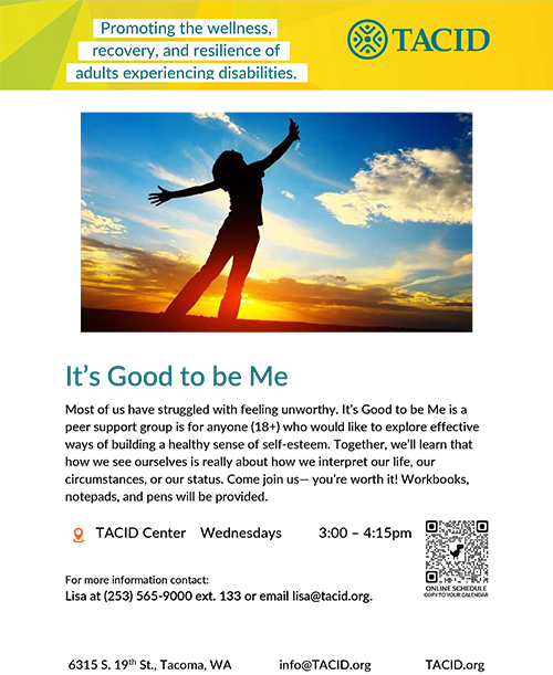 It's Good to be Me Group Flyer